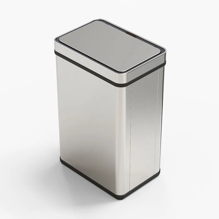 Coș de gunoi automat Rovotec SD-807, inox, 50 L, filtru carbon și Soft Close [4]
