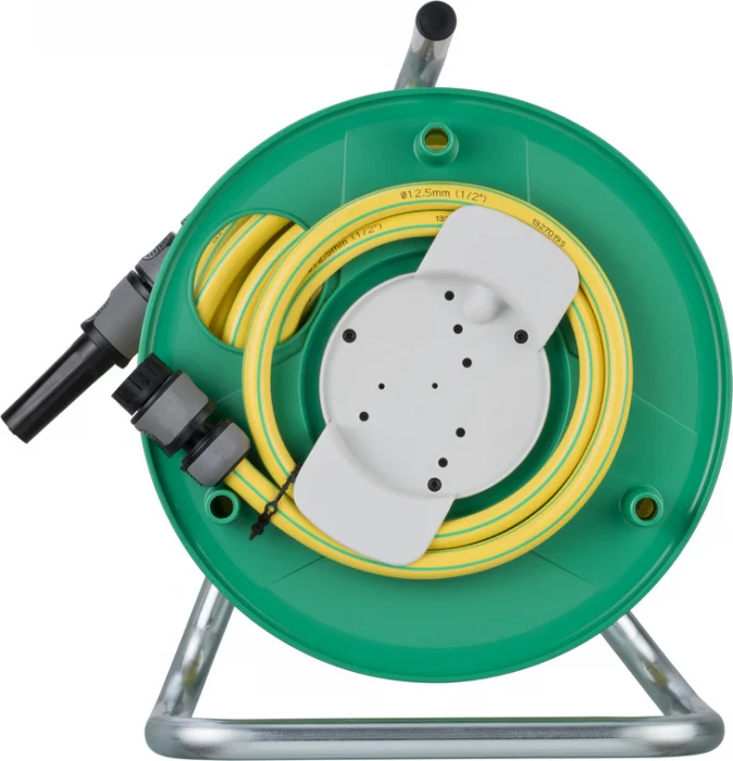 Furtun de grădină cu tambur Brennenstuhl 20m, 1/2", duză pulverizare și opritor apă [4]