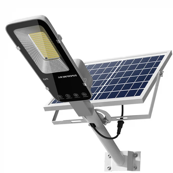 Lampa solara stradala LED Superfire FF5-A, Panou solar, Telecomanda, 63W, 500lm, 5000mAh [2]