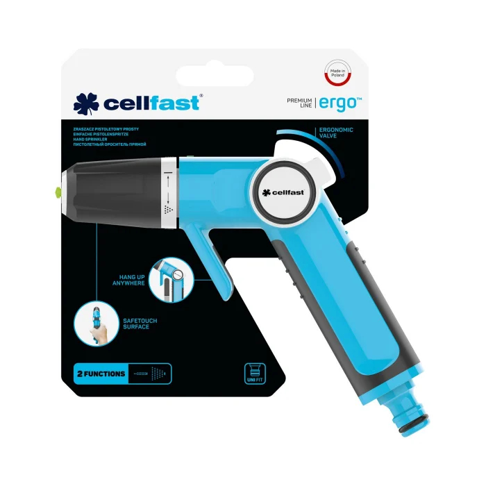 Pistol pentru stropit Cellfast ENERGO, 2 funcții, reglare debit, SAFETOUCH [4]