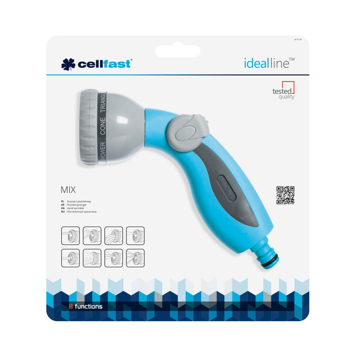 Pistol de stropit Cellfast MIX CELLPRO cu 8 funcții și mâner SAFETOUCH [3]