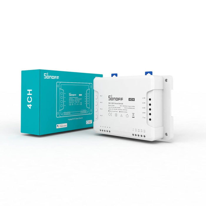 Releu Smart Wireless Sonoff , 4 canale, Alexa Google Home [2]