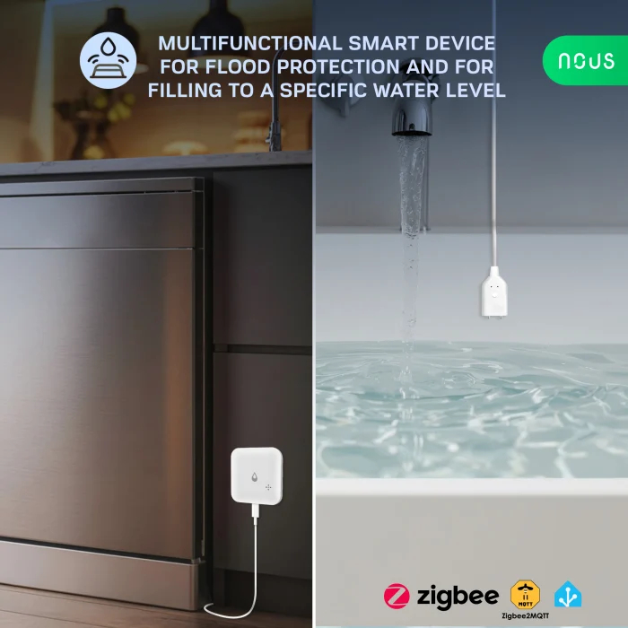 Senzor smart NOUS E13, Zigbee 3.0, detectie scurgeri si lipsa apa, alarma locala, notificari [3]