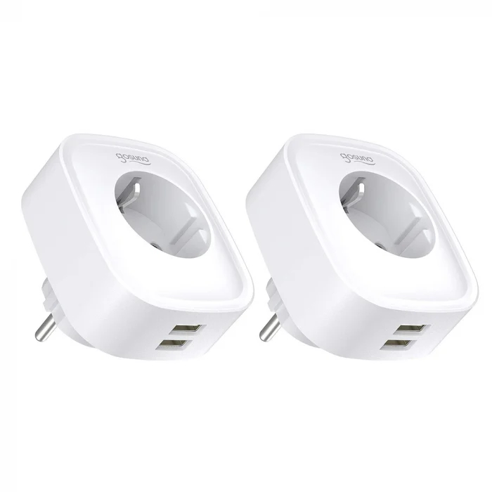 Set 2 prize inteligente WiFi Gosund SP112, 16A, 2X USB,Tuya, Monitorizare consum energie [2]