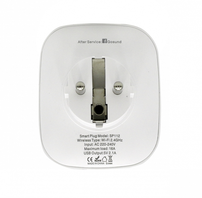 Set 2 prize inteligente WiFi Gosund SP112, 16A, 2X USB,Tuya, Monitorizare consum energie [6]