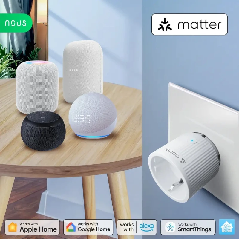 Set de patru prize inteligente NOUS A8M cu Matter și monitorizarea consumului [5]