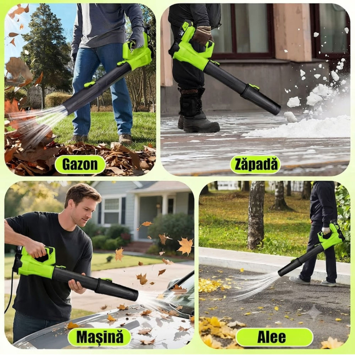 Suflantă pentru frunze Rovo BF811 cu doi acumulatori și tub de suflare [4]