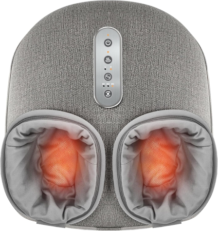 Îngrijire & Wellness - Aparat de masaj picioare Medcursor A02-FM04, Masaj Shiatsu, caldura, compresie aer cu 2 niveluri, 3 moduri