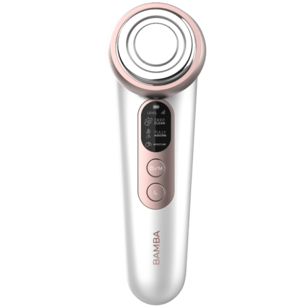 Îngrijire & Wellness - Aparat Pentru Tratament Facial si Intinerirea Pielii Cecotec Bamba FaceCare LightSonic , Masaj facial, EMS, Lumina albastra si rosie