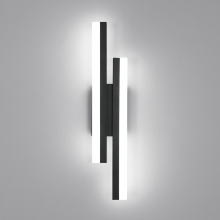 Iluminat interior - Aplică LED de perete pentru interior, 48 cm, 16 W, 1800 lm, 6500 K, neagră