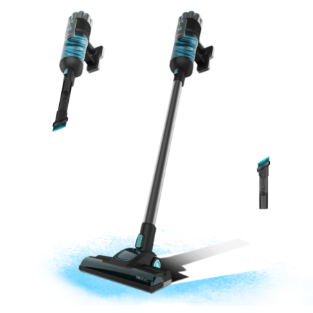 Curățenie - Aspirator vertical Cecotec Conga 700 PowerHead, Perie motorizata, Putere 615W, 18000 Pa, Rezervor 500ml