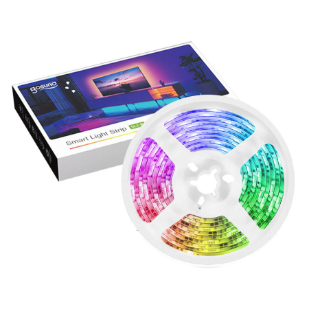 Casă Inteligentă - Banda LED Smart Gosund -B WiFi USB, 2.8 metri, Alexa, Google Asistant