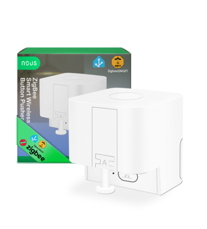 Automatizări Smart Home - Buton Smart Wireless NOUS C2 Zigbee, dispozitiv automat de apasare butoane, control aplicatie, compatibil Alexa Google Assistant