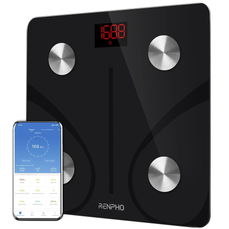 Casă Inteligentă - Cantar de baie Smart Renpho CS20M, Maxim 180Kg, 13 masuratori, BMI, BMR IMC, Bluetooth, compatibil Fitbit, Apple Health, Google Fit