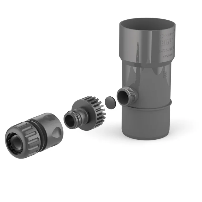 Exterior & Gradina - Colector de apă de ploaie Cellfast BRYZA 90 mm gri