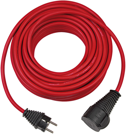 Bricolaj & Unelte - Cordon prelungitor Brennenstuhl, IP44, 25m, IP44, H07RN-F 3G1,5 - Rosu