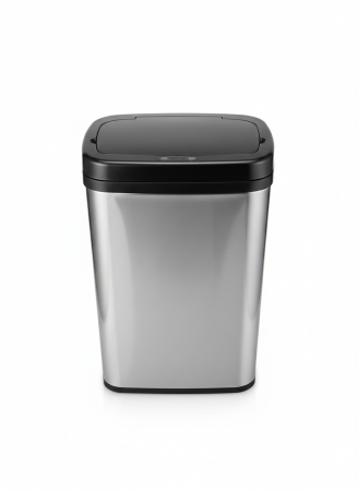 Organizare & accesorii pentru casă - Cos de gunoi cu senzor automat Rovotec SD-012, Inox, 30L, deschidere cu senzor sau touch