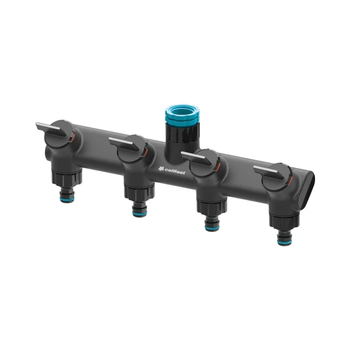 Exterior & Gradina - Distribuitor cu 4 căi Cellfast ERGO™ pentru robinete 3/4" și 1"