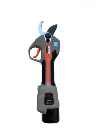 Unelte pentru grădină - Foarfeca electrica pentru gradina Rovo , motor brushless, 2 acumulatori 2000mAh, diametru 30mm, valiza de transport