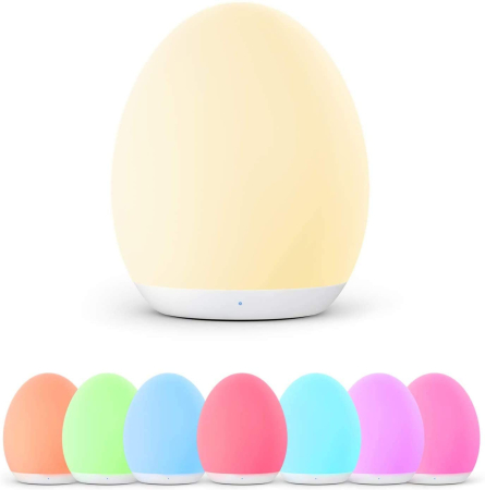Casa & Confort - Lampa de veghe VAVA LED, RGB, cu reglare touch a Intensitatii, lumina calda