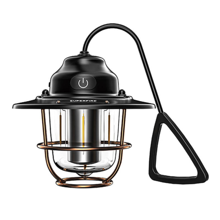 Casa & Confort - Lampa LED Superfire , 320lm, acumulator 2000mAh, incarcare USB-C, lumina rosie, 7 moduri de iluminare