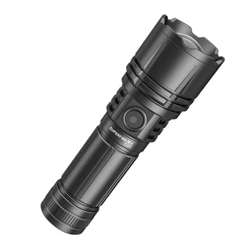 Lanterne & lămpi de lucru - Lanterna LED Superfire , 1200lm, 800M, 3700mAh incarcare USB-C, 20W