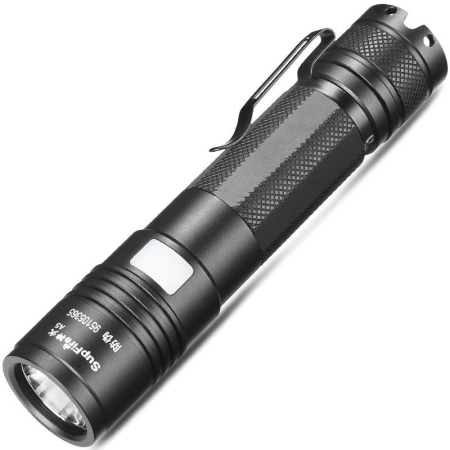 Lanterne & lămpi de lucru - Lanterna LED Supfire A5, 300lm, 200M incarcare USB, Negru