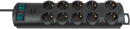Bricolaj & Unelte - Multipriza Brennenstuhl Primera-Line Technics 10 prize, Intrerupator, 2m, Negru
