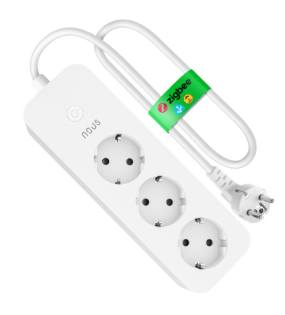 Casă Inteligentă - Prelungitor Smart Nous , ZigBee 3.0, monitorizare consum, compatibil Alexa Google Assistant