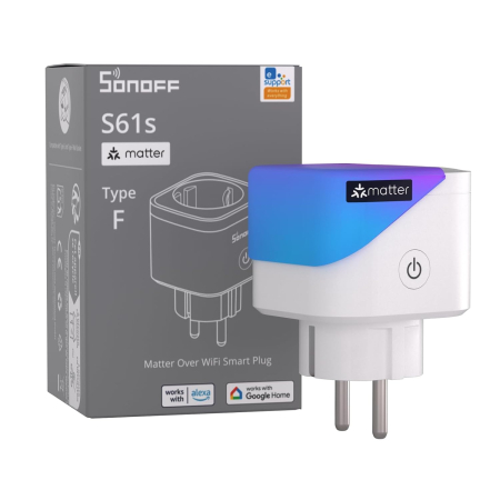 Prize inteligente - Priza Smart WiFi Sonoff , 16A control Smartphone, Matter