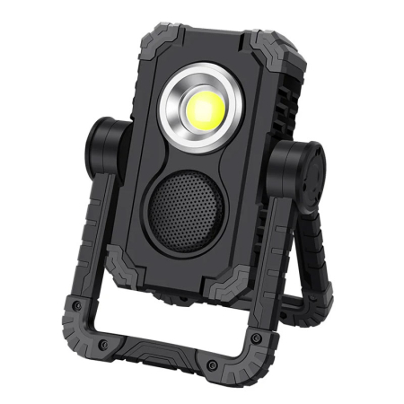 Lanterne & lămpi de lucru - Proiector LED portabil Superfire G11, 1000 lm, boxă Bluetooth, acumulator 4400 mAh