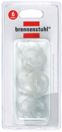 Prize & adaptoare - Protectie contact priza Brennenstuhl, protectie transparenta pentru prize, 6 bucati