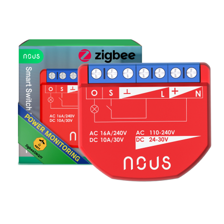Relee inteligente - Releu inteligent Zigbee Nous B2Z cu monitorizare consum