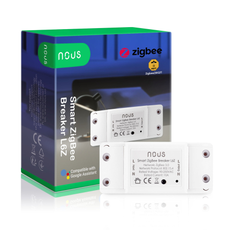 Relee inteligente - Releu wireless Nous , 10A, ZigBee
