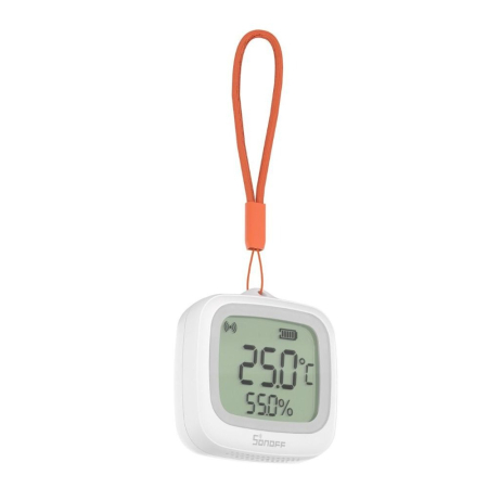 Senzori inteligenți - Senzor Temperatura si Umiditate SONOFF , Zigbee 3.0, IP65, cu Display LCD