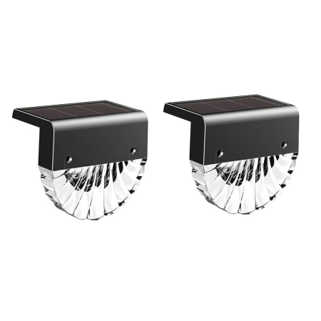 Lămpi solare - Set 2 lampi solare LED Rovo CD916, 2 moduri, lumina alb-cald, multicoloara