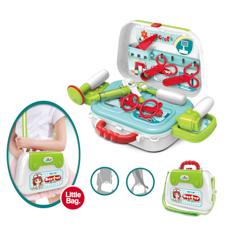 Familie & Timp Liber - Set de joaca doctor Rovo 935, trusa de doctor, 12 piese