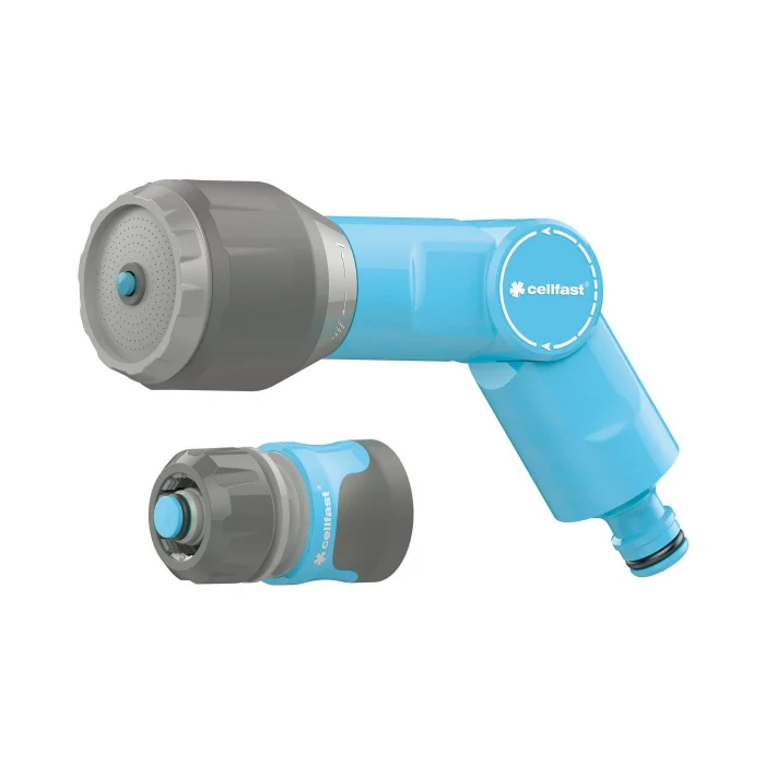 Exterior & Gradina - Set duză multifuncțională Cellfast VARIANT IDEAL™ cu 6 funcții și conectori 1/2"-5/8"