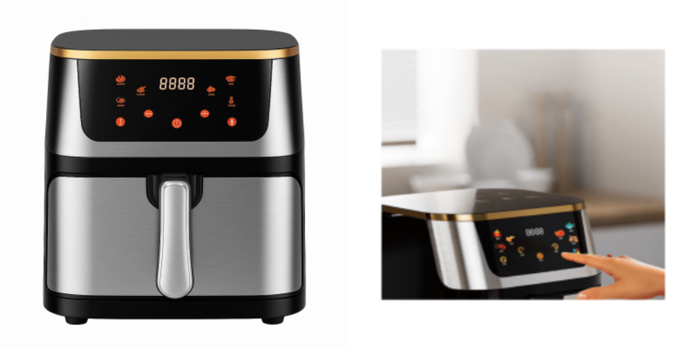 Friteuza cu Aer Cald, 10L, 2000W, Panou Touch