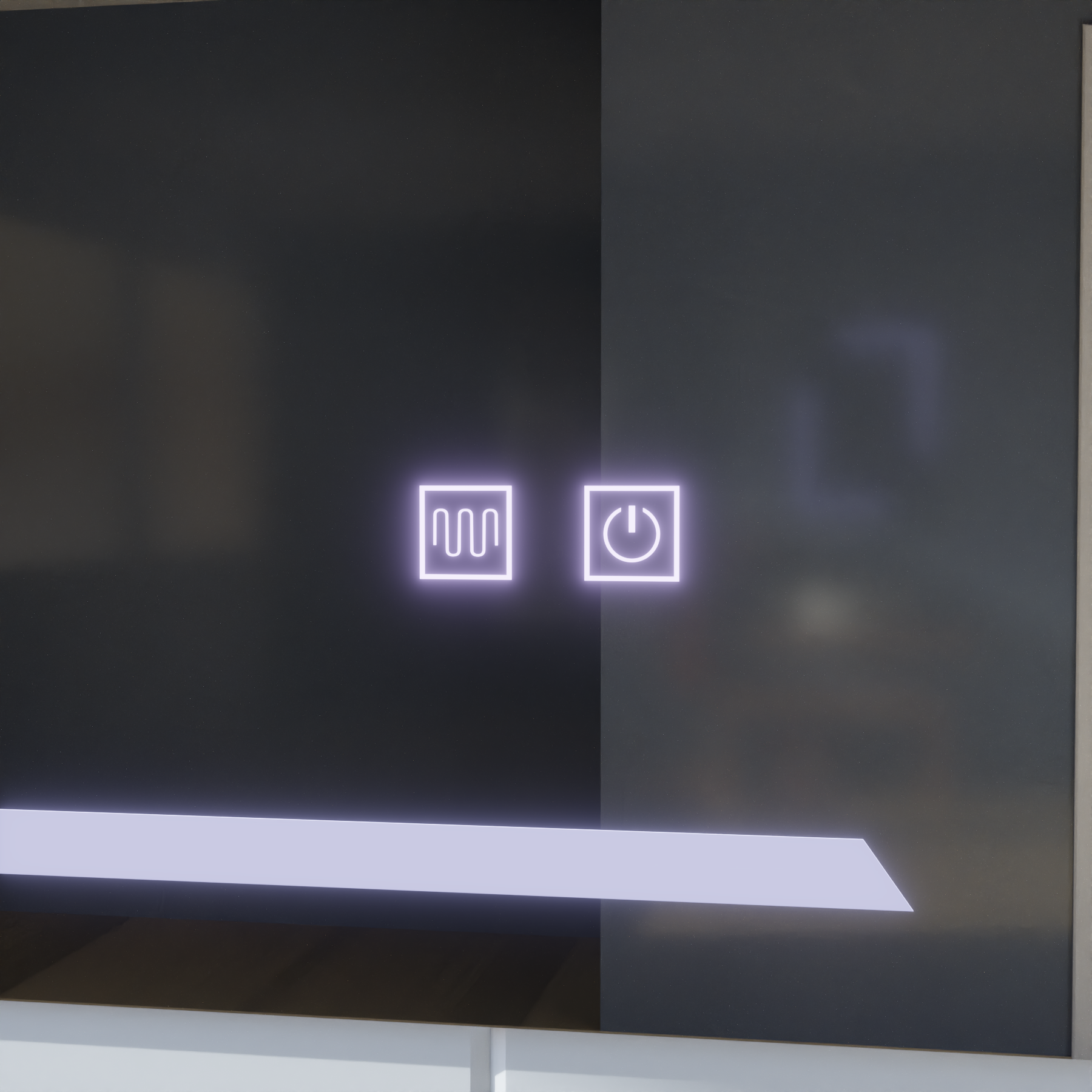 Oglinda LED Rectangulara, 50x70cm, ECLISSA Touch, Sistem Dezaburire, Dimabila [1]