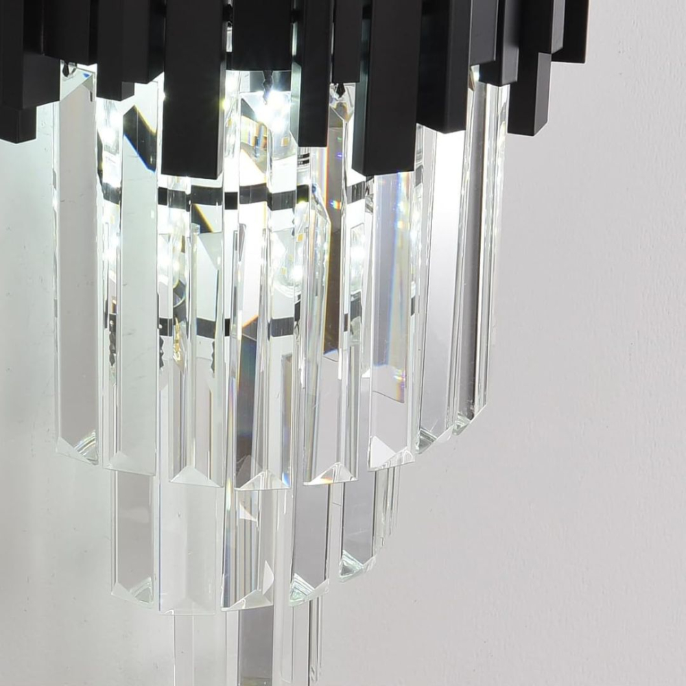 Aplica Candelabru Cristal BLOIS Piccolo, 2xE14, Negru [3]