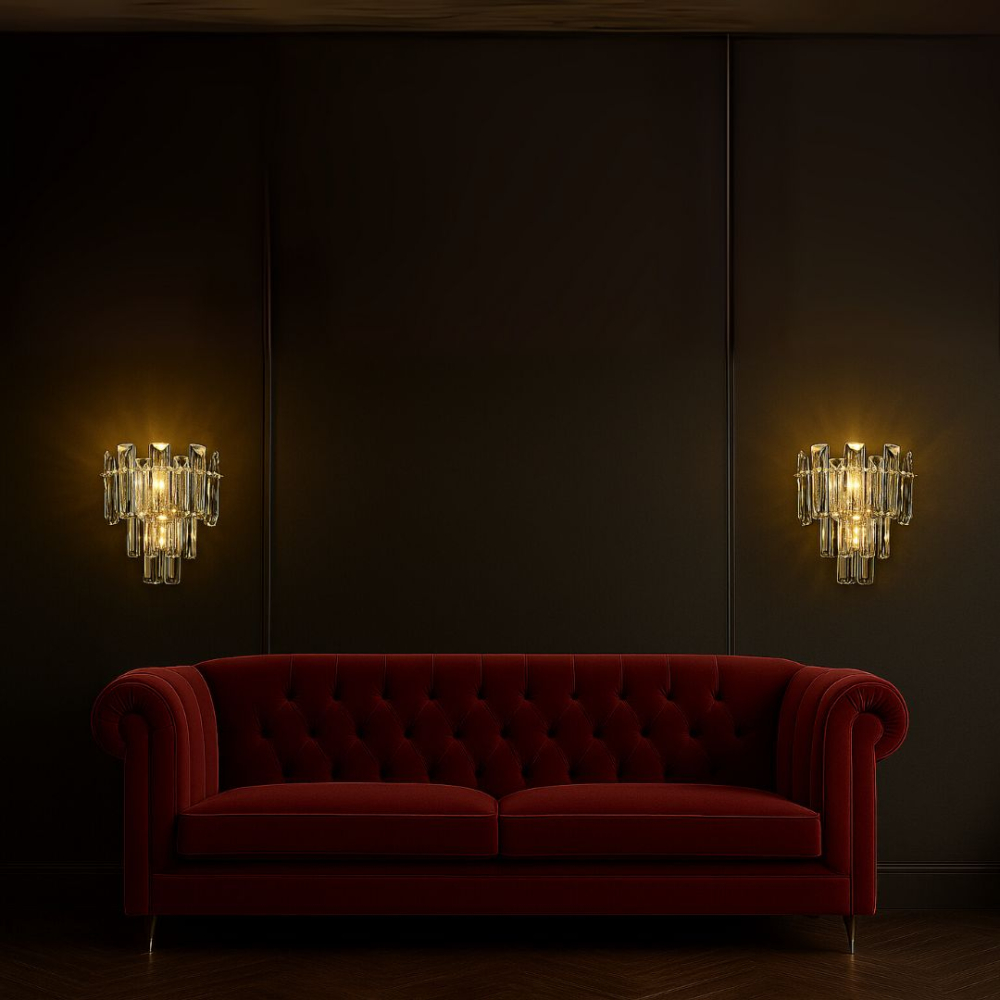 Aplica Cristal BELMONTE, 3x E14, Transparent [4]