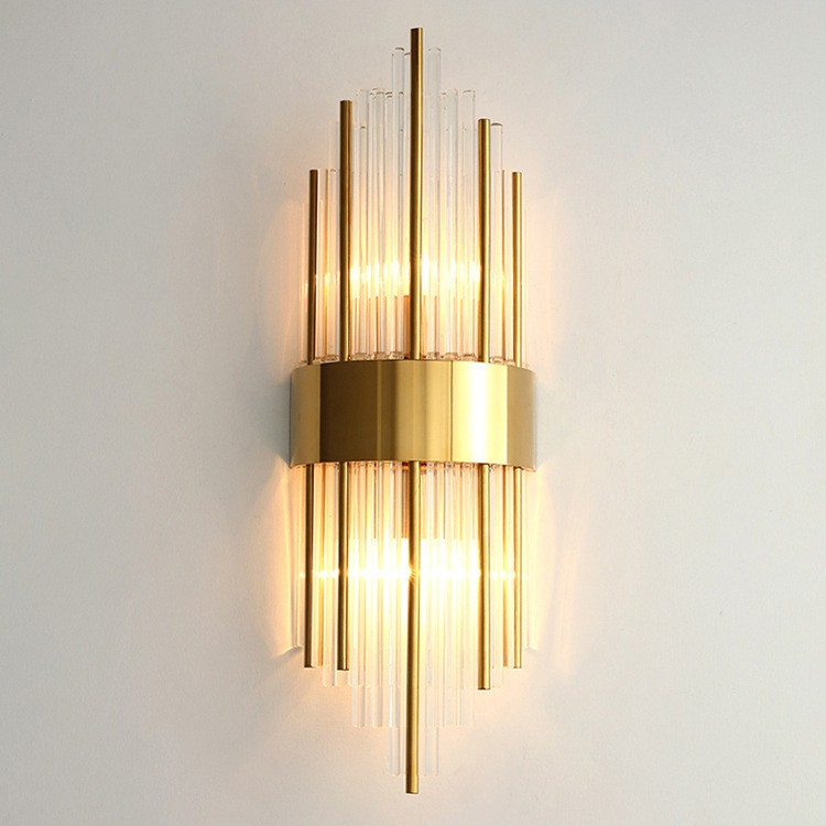 Aplica de Perete, Flippy, pentru Interior, din Otel Inoxidabil si Sticla, 40 x 16 cm, LED, Auriu [8]