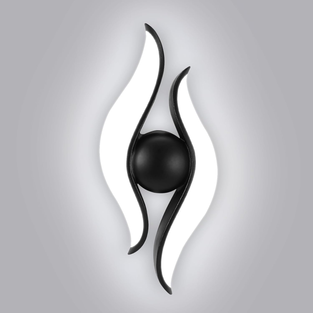 Aplica LED AX215, Exterior / Interior, 2 Surse, 12W, Negru, 3000K [4]