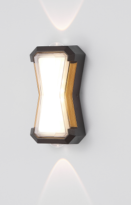 Aplica LED AX216 de Exterior si Interior, 2 Surse x 10W, Metalic, Negru, 3000K [2]