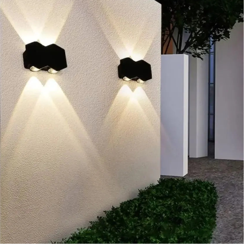 Aplica LED AX231, Exterior si Interior, 4 Surse, 10W, Negru, 3000K [2]