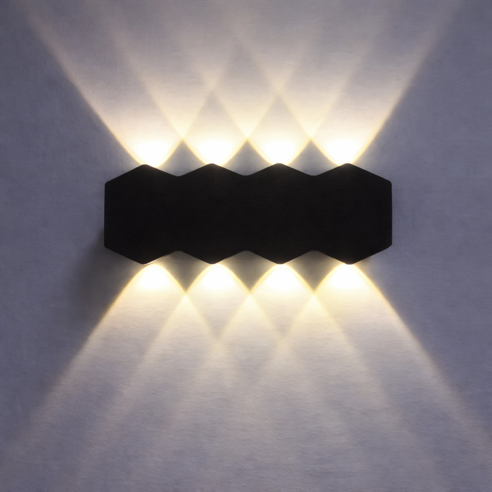 Aplica LED AX231, Exterior si Interior, 8 Surse, 16W, Negru, 3000K [2]