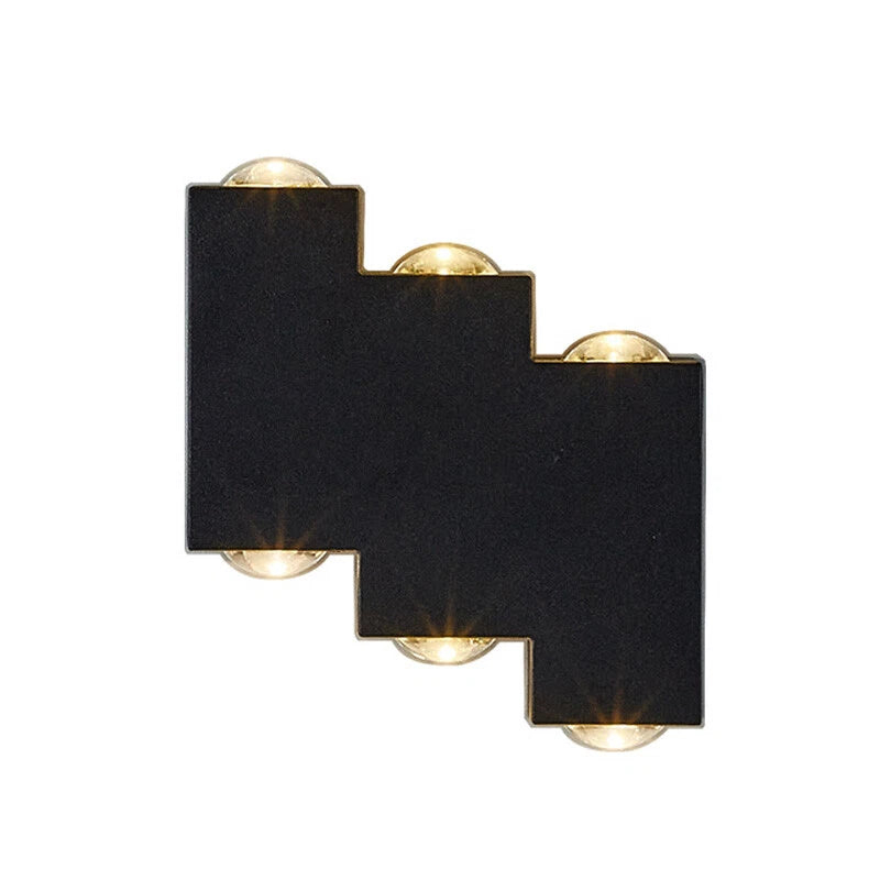 Aplica LED AX232, Exterior, 6 Surse, 6W, Negru, 3000K [2]