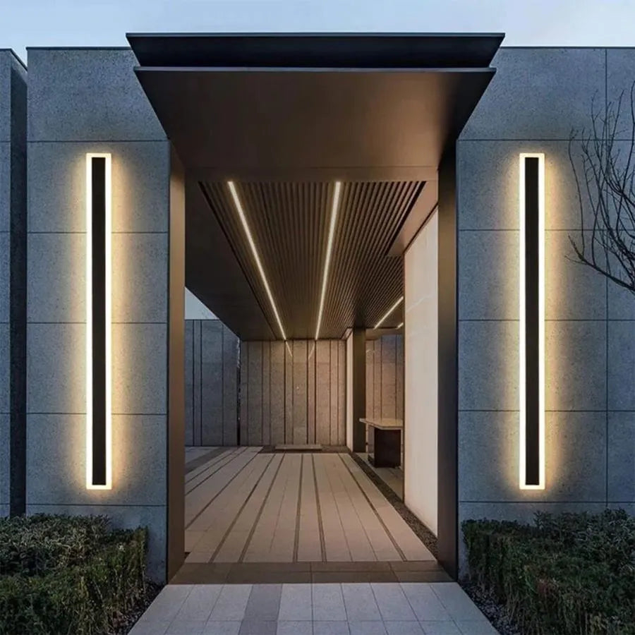 Aplica LED de Exterior Mack, Lungime 80cm, 31W, IP65, Lumina neutra, Metal, Liniar, Negru [2]