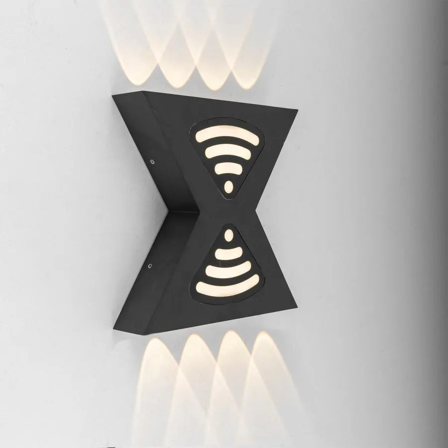 Aplica LED de Exterior Retelis, 12W, Metal, Negru [2]